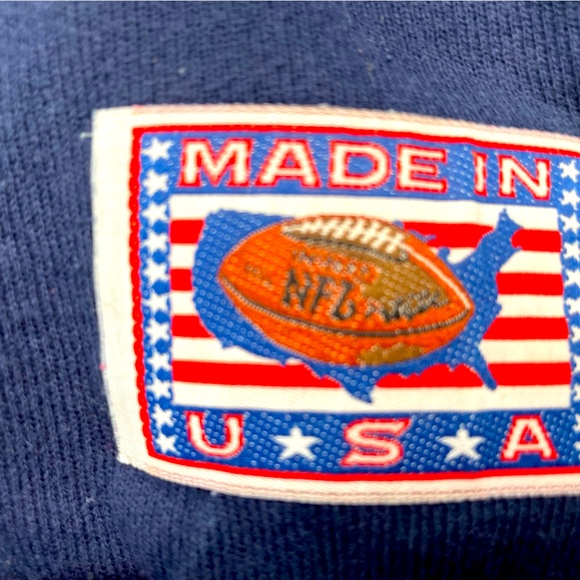 Vintage 80s Chicago Bears Football Blue Sweatshirt X Large CRABLE SPORTSWEAR USA - Picture 7 of 7